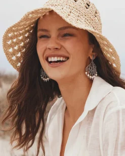 Gabriella Vintage Silver Pearl Statement Earrings