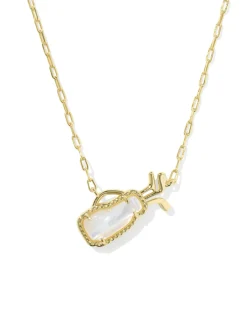 Golf Gold Short Pendant Necklace
