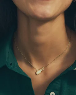 Golf Gold Short Pendant Necklace