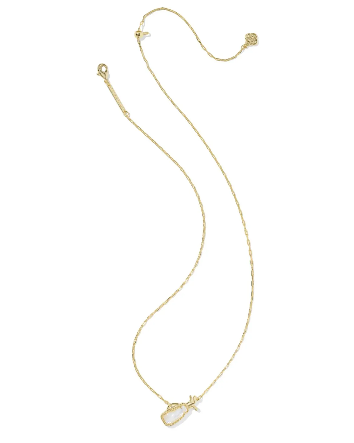 Golf Gold Short Pendant Necklace