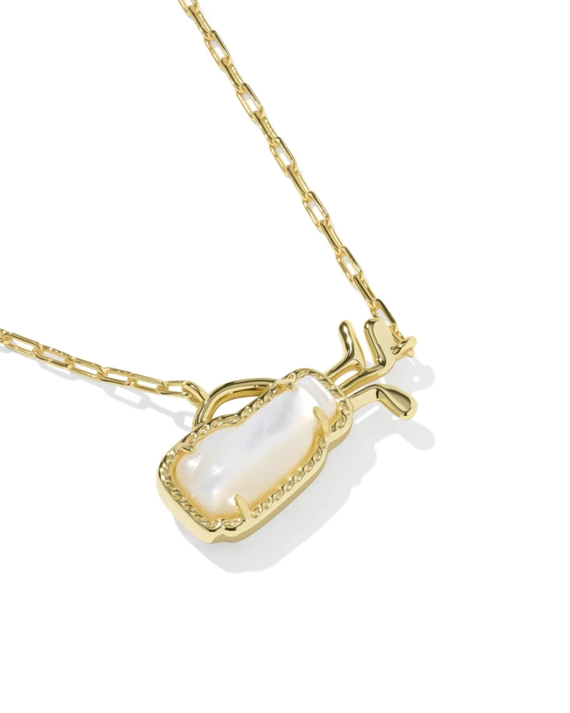 Golf Gold Short Pendant Necklace