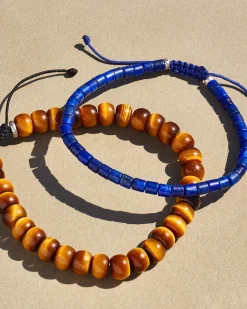 Grey Oxidized Sterling Silver Bracelet in Blue Lapis