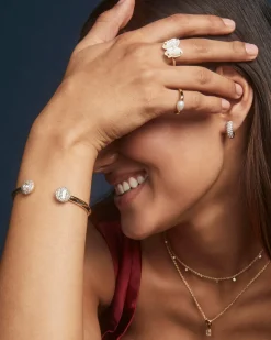 Haley Bow Gold Band Ring