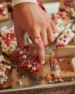 Haley Bow Gold Band Ring