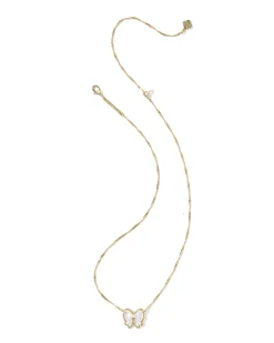 Haley Bow Gold Short Pendant Necklace
