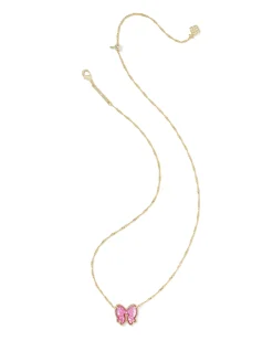 Haley Bow Gold Short Pendant Necklace