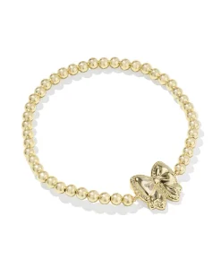 Haley Bow Gold Stretch Bracelet