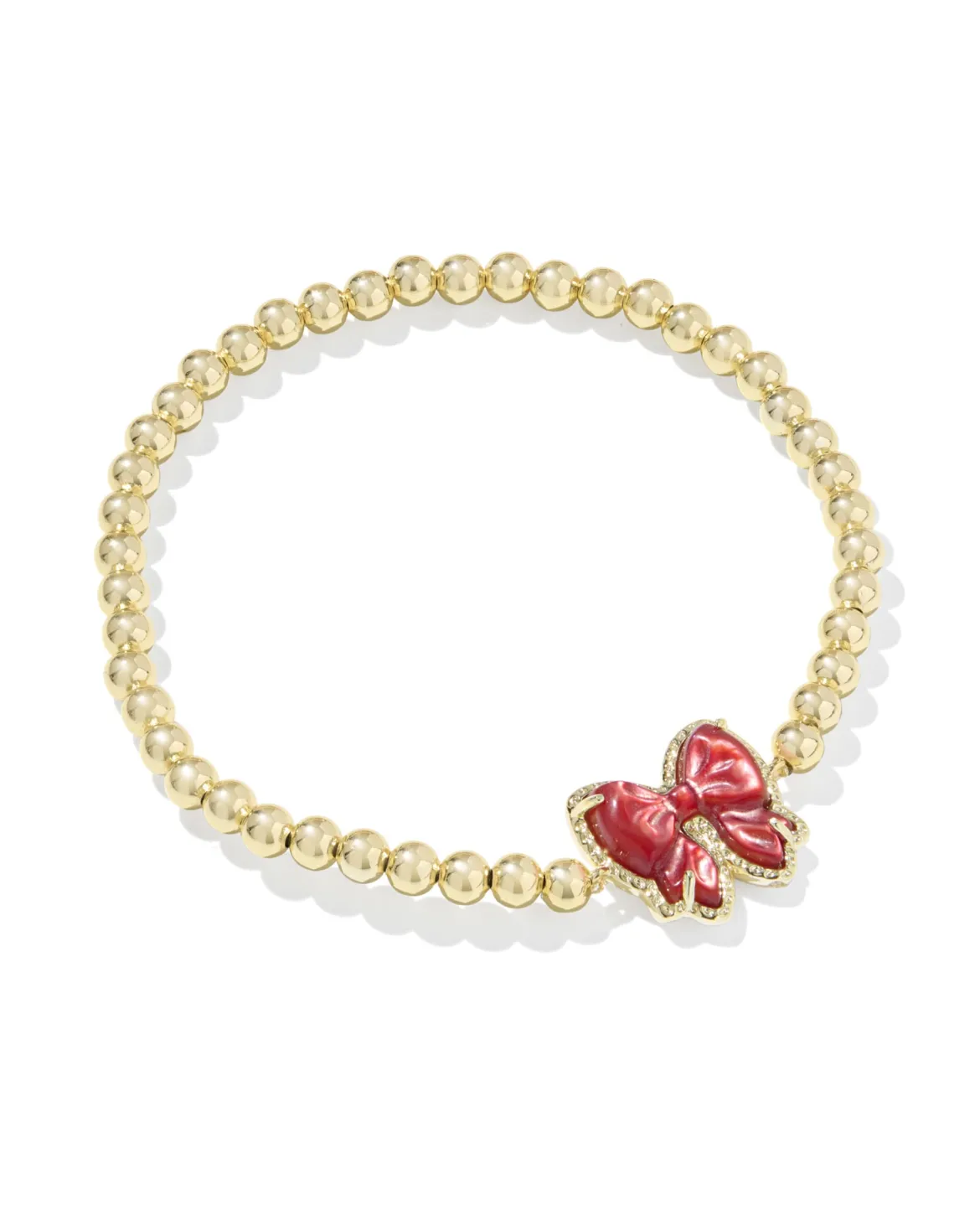 Haley Bow Gold Stretch Bracelet