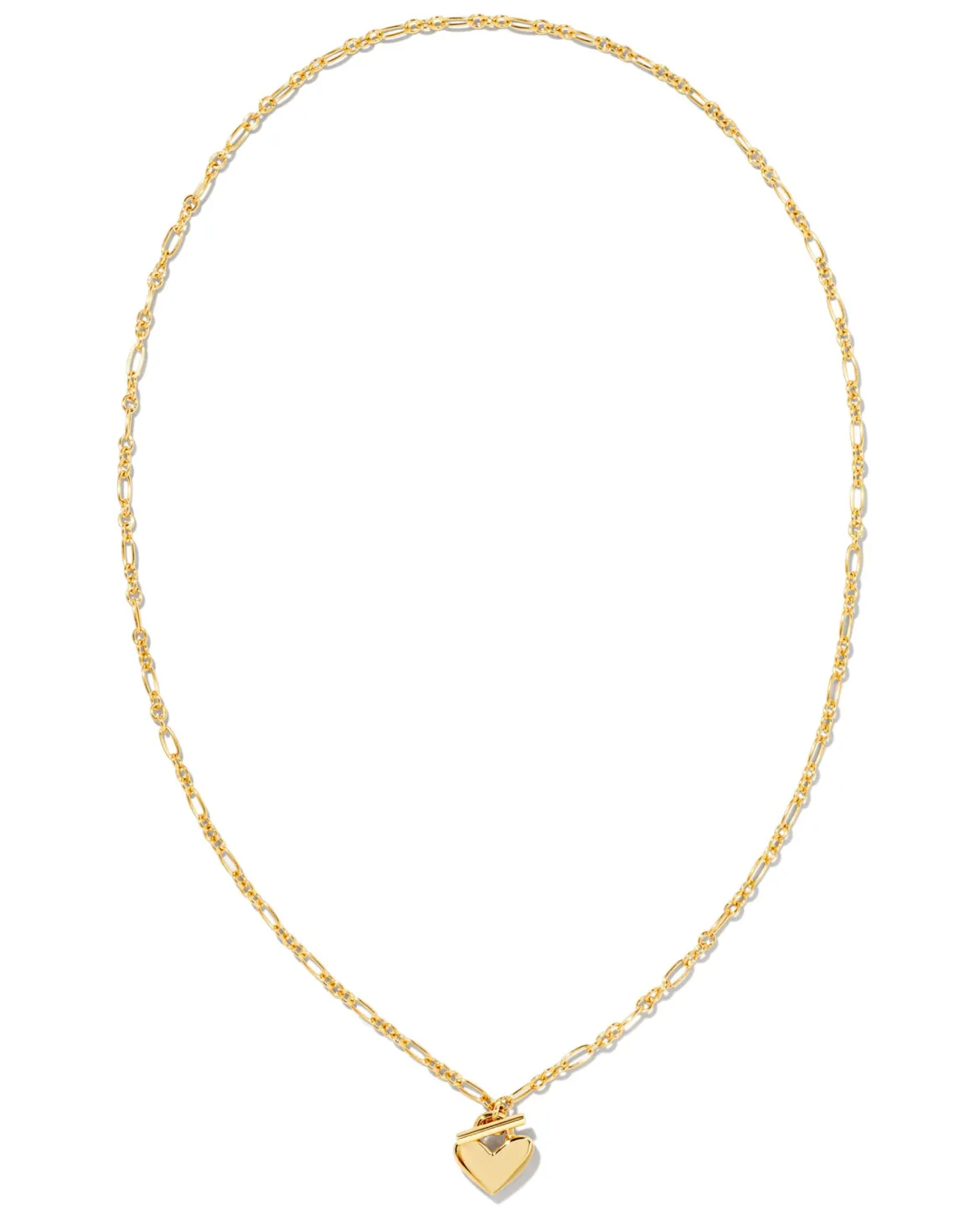 Heart Padlock Pendant Necklace in 18k Gold Vermeil