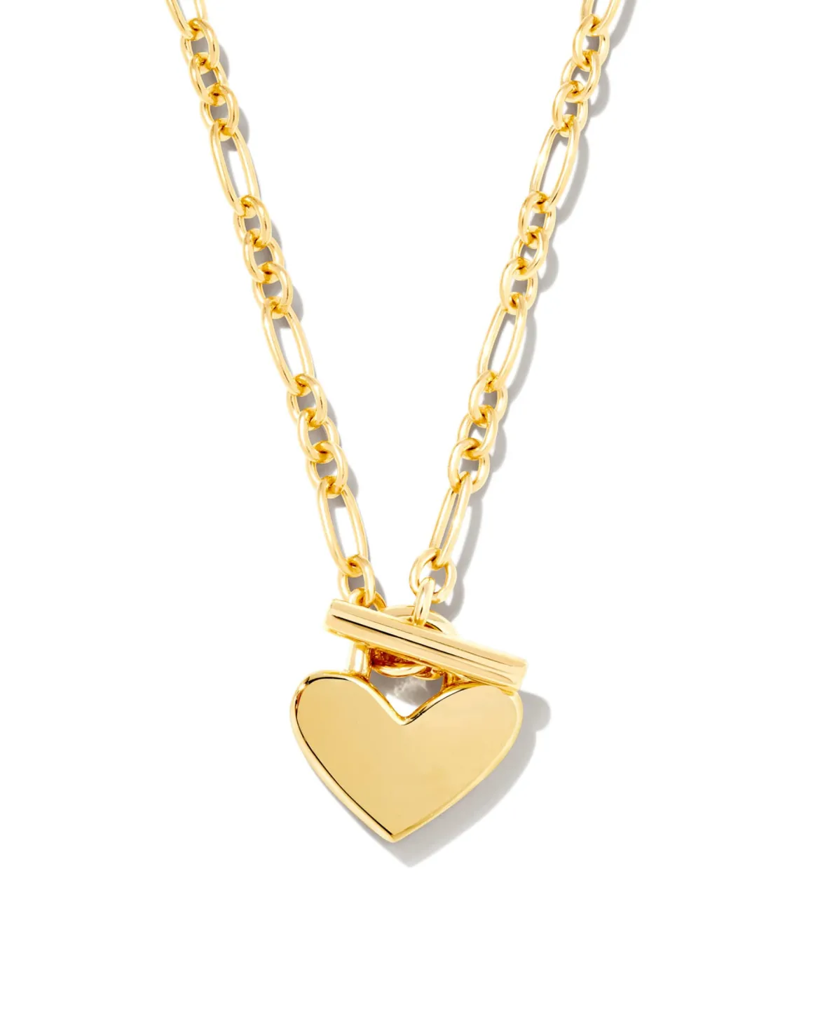 Heart Padlock Pendant Necklace in 18k Gold Vermeil