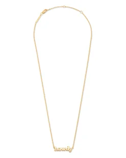 Howdy Pendant Necklace in 18k Yellow Gold Vermeil