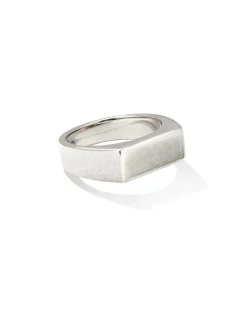 Hudson Signet Ring in Oxidized Sterling Silver