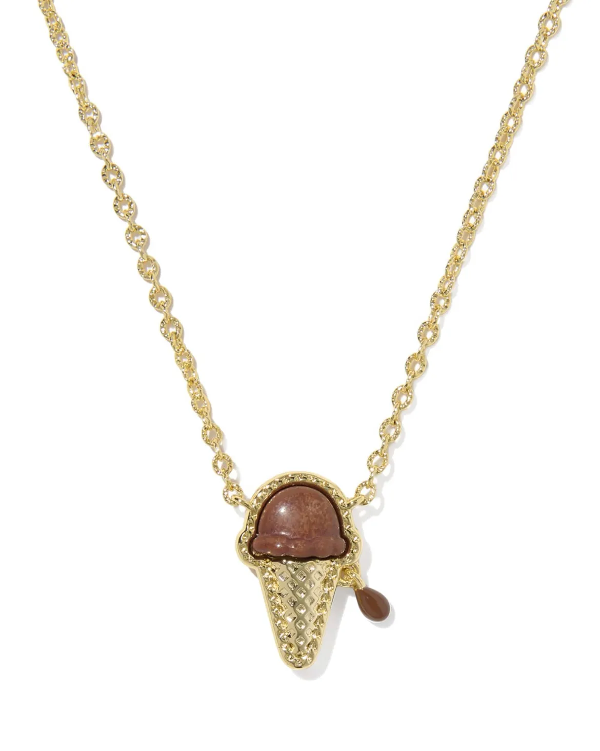 Ice Cream Gold Short Pendant Necklace