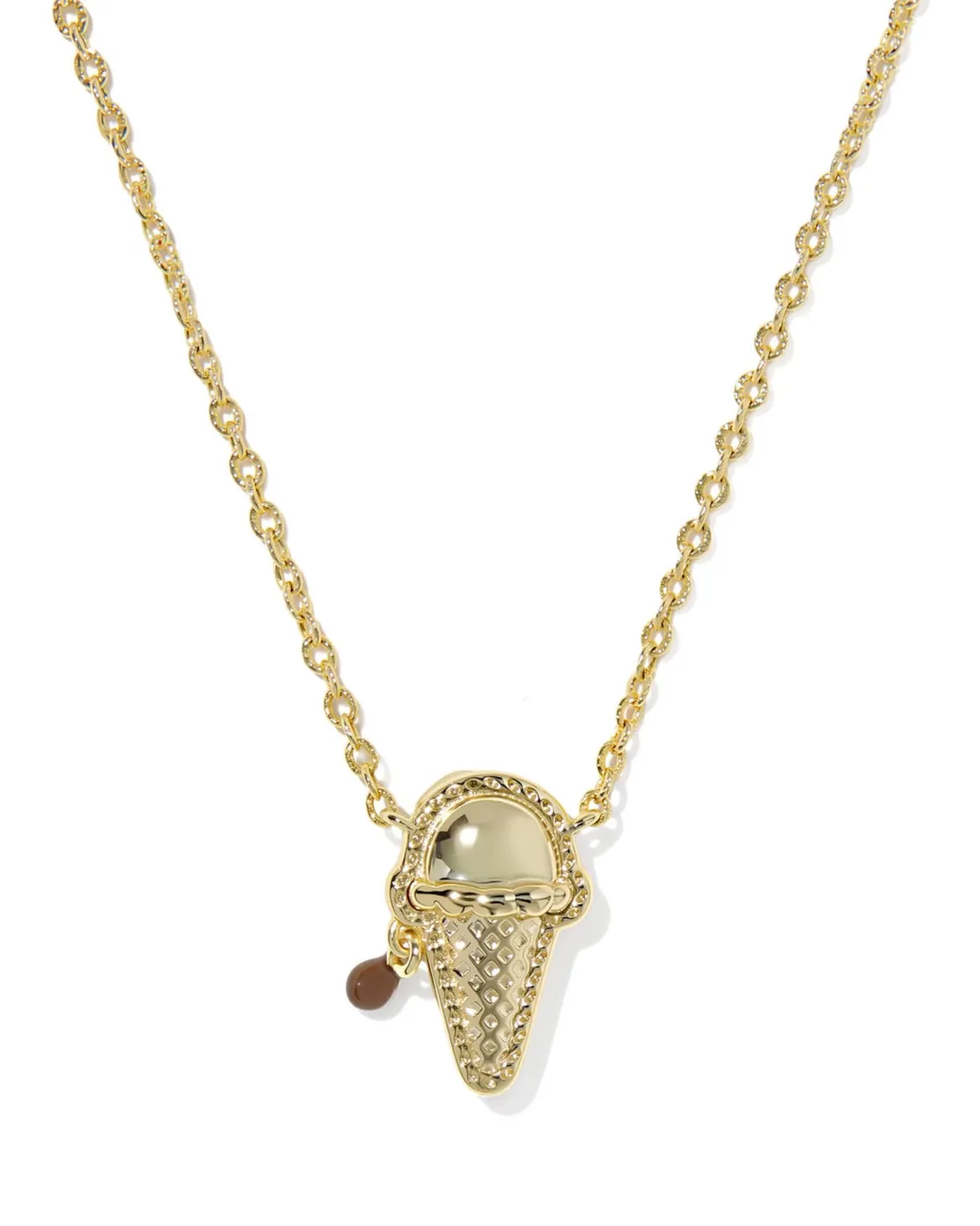 Ice Cream Gold Short Pendant Necklace