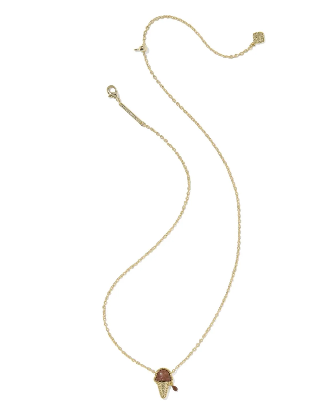 Ice Cream Gold Short Pendant Necklace