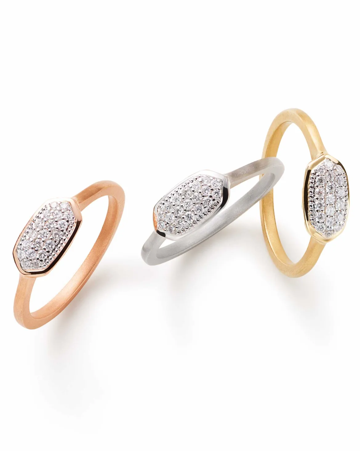 Isa Ring in Pave Diamond and 14k White Gold