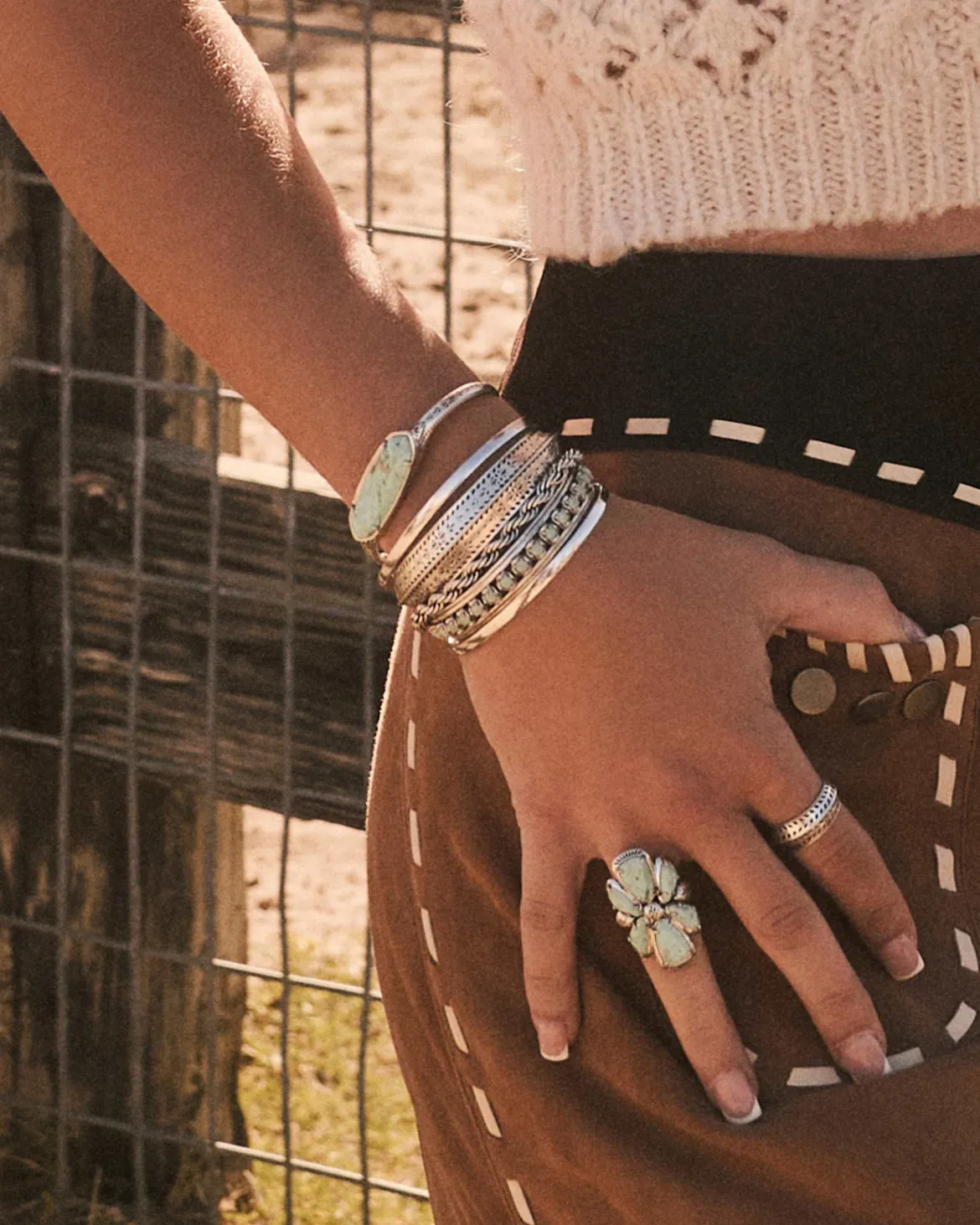 Jamie Vintage Silver Cocktail Ring