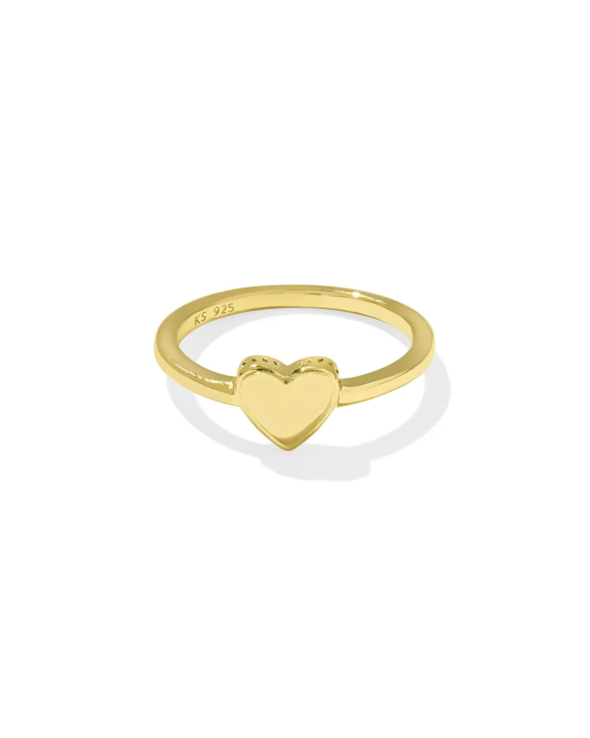 Jasmine Heart Band Ring in 18k Gold Vermeil
