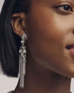 Joan Vintage Silver Statement Earrings