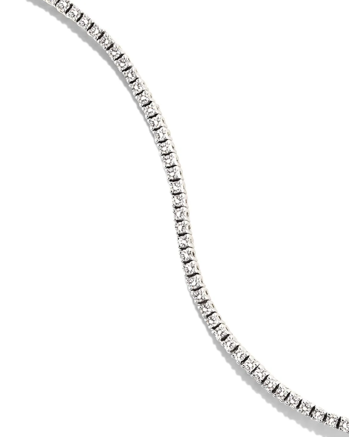 14k White Gold Tennis Bracelet in White Diamond
