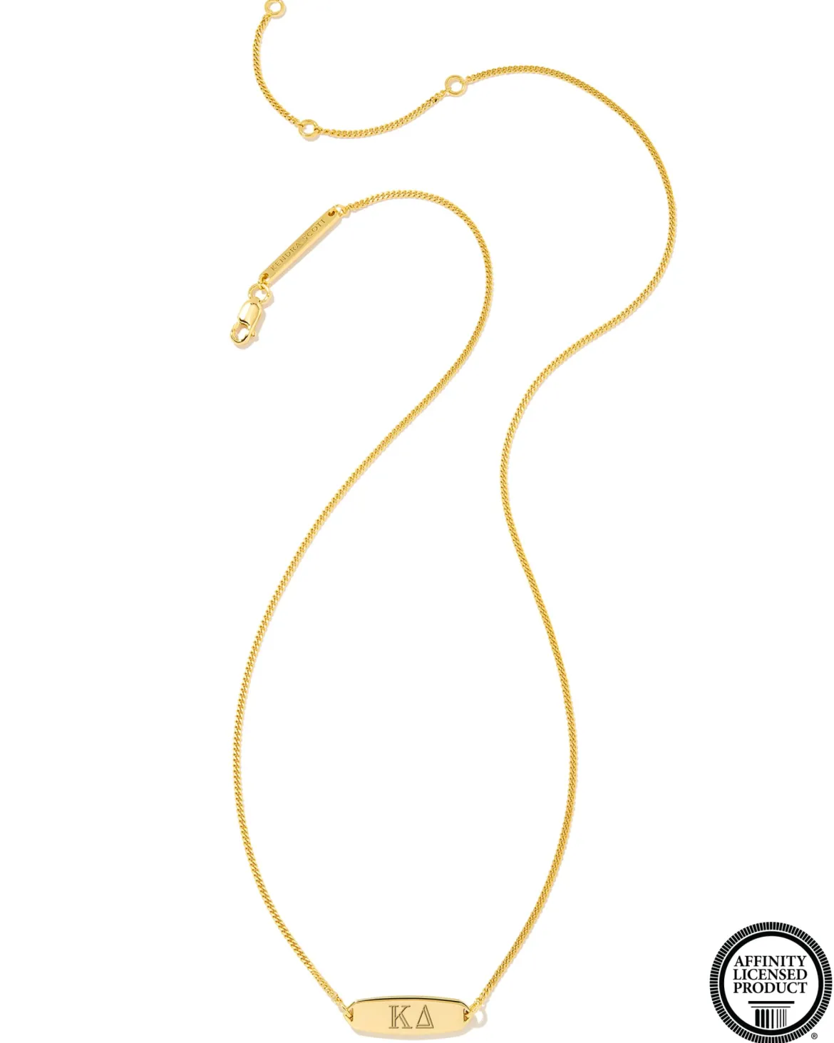Kappa Delta Pendant Necklace in 18k Gold Vermeil