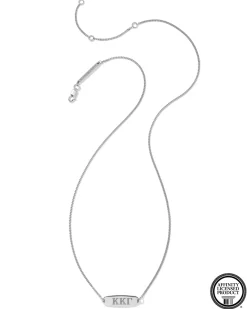 Kappa Kappa Gamma Pendant Necklace in Sterling Silver