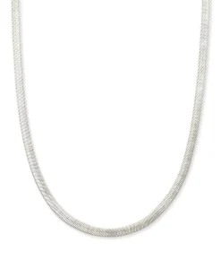 Kassie Chain Necklace in Silver