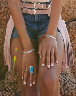 Kassie Set of 3 Chain Bracelets in Vintage Silver