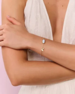 Kendra Scott x LoveShackFancy Bow Gold Elaina Delicate Chain Bracelet
