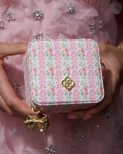 Kendra Scott x LoveShackFancy Small Zip Gold Jewelry Case