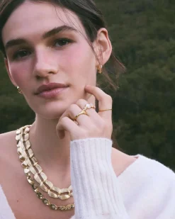 Kira Gold Chain Multi Strand Necklace