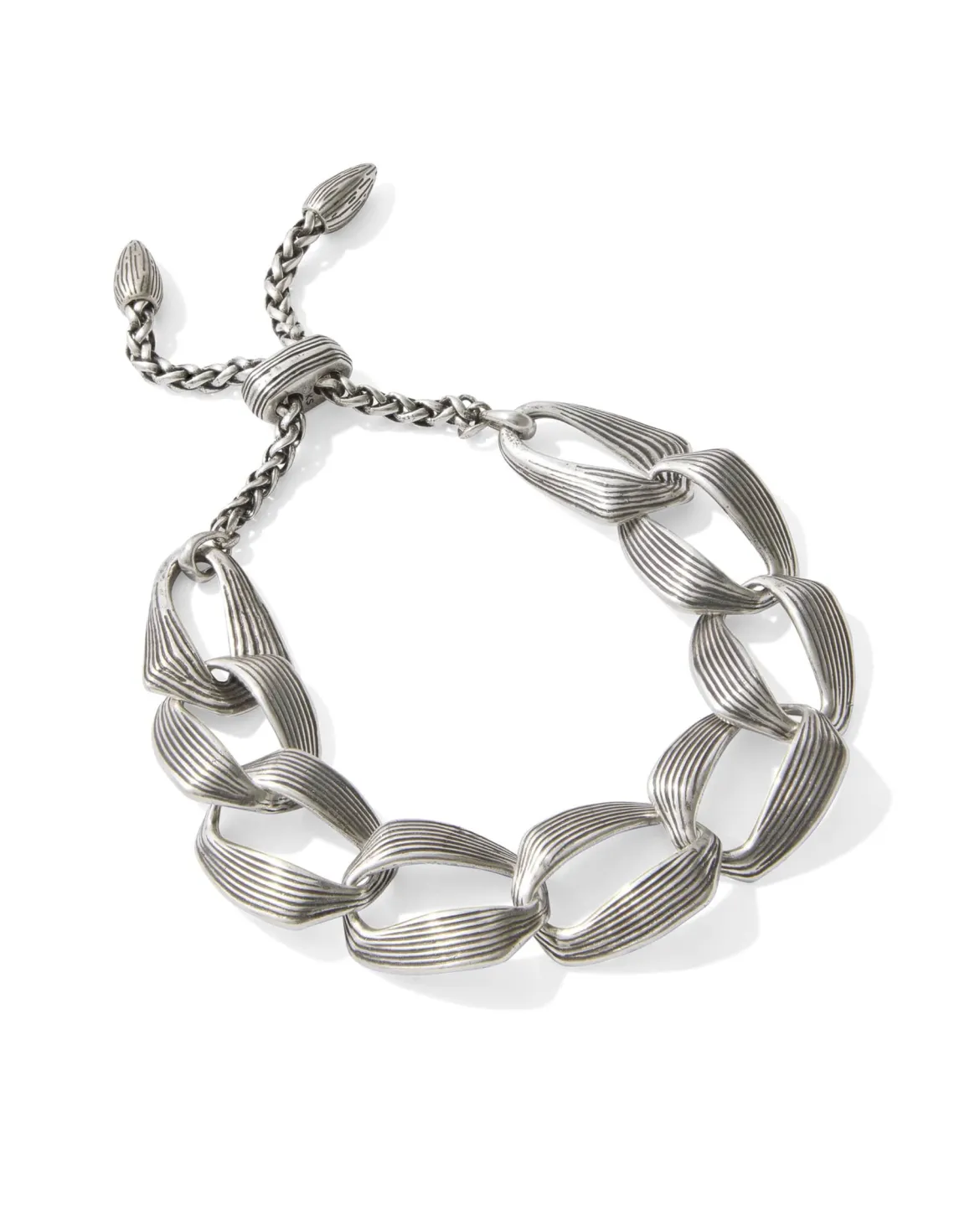 Kira Vintage Silver Chain Bracelet
