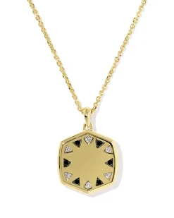Large Metal Davie 18k Gold Vermeil Locket Necklace