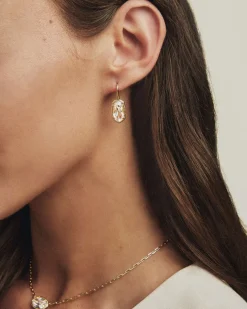 Lee Luxe Gold Drop Earrings