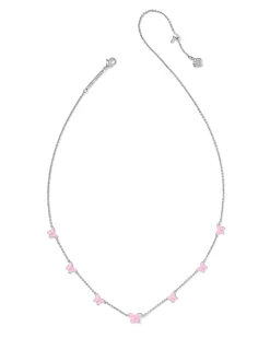 Lillia Butterfly Silver Enamel Strand Necklace