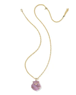 Lucia Shell Gold Short Pendant Necklace