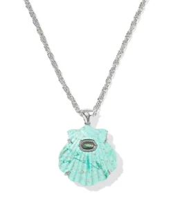 Lucia Shell Silver Short Pendant Necklace