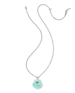 Lucia Shell Silver Short Pendant Necklace