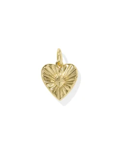 Maia Heart Accent Charm in 18k Gold Vermeil