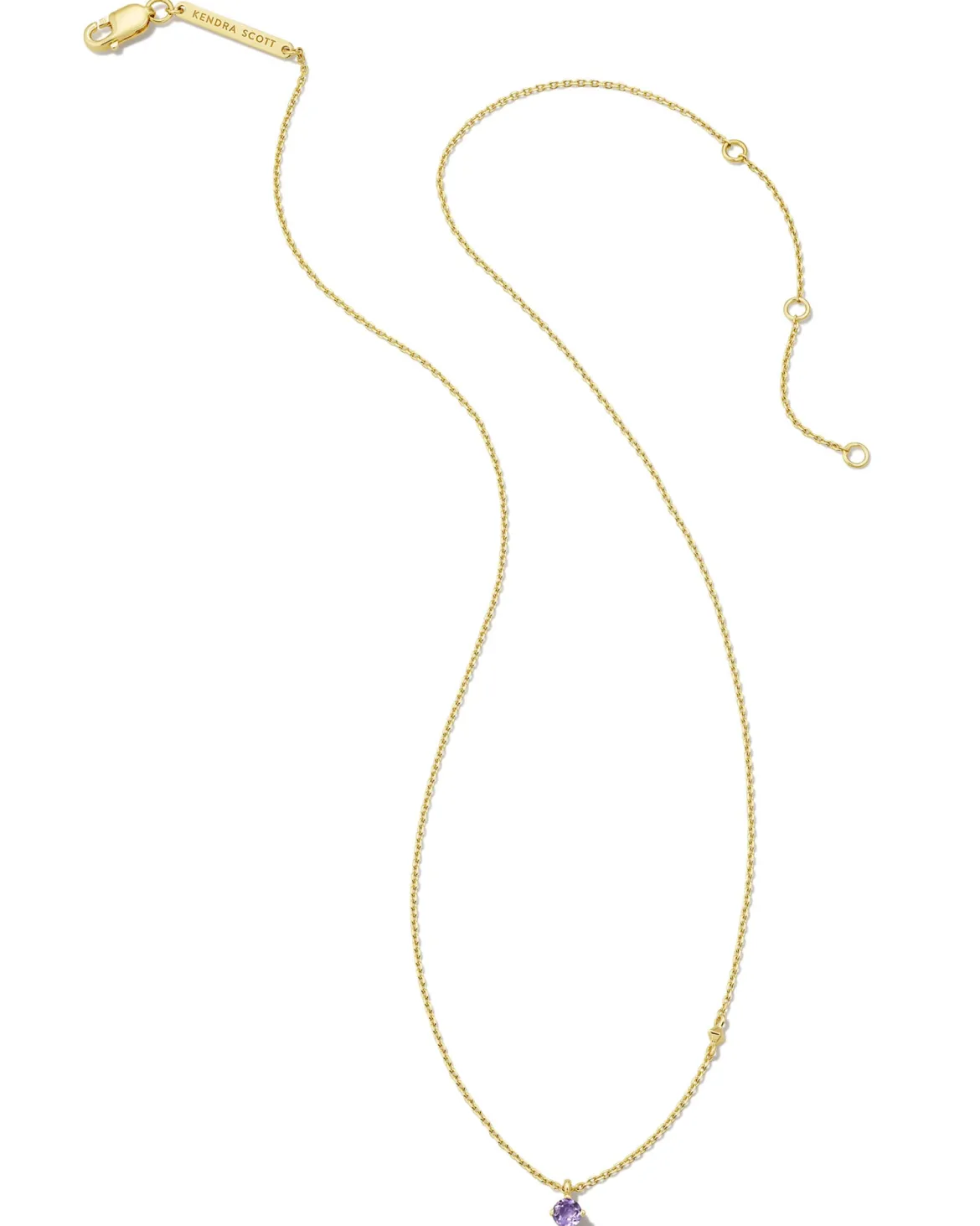 Maisie 18k Gold Vermeil February Pendant Necklace