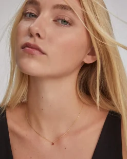 Maisie 18k Gold Vermeil January Pendant Necklace