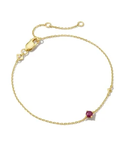 Maisie 18k Gold Vermeil July Delicate Chain Bracelet