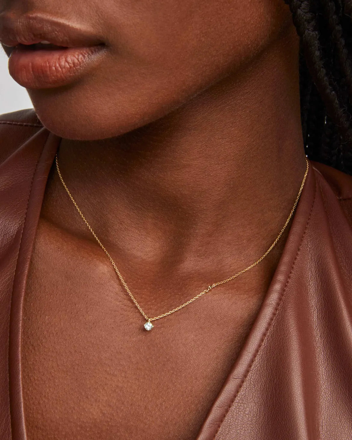 Maisie 18k Gold Vermeil March Pendant Necklace