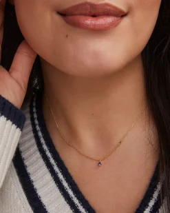 Maisie 18k Gold Vermeil September Pendant Necklace