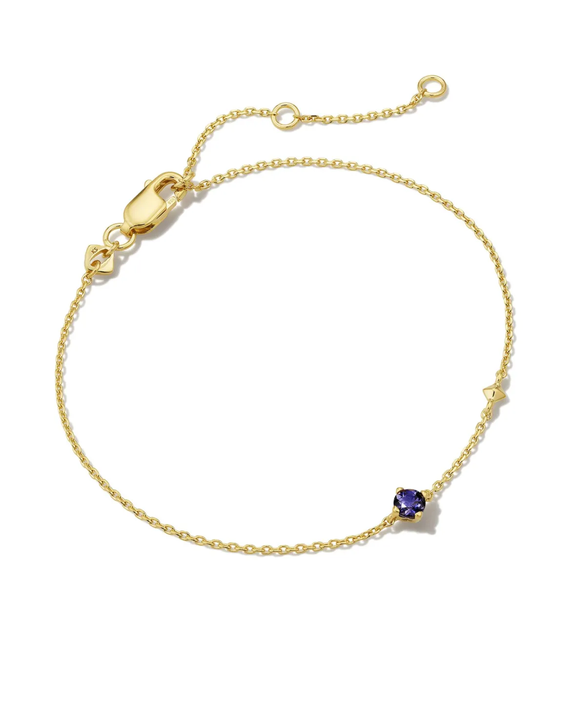 Maisie 18k Gold Vermeil September Delicate Chain Bracelet