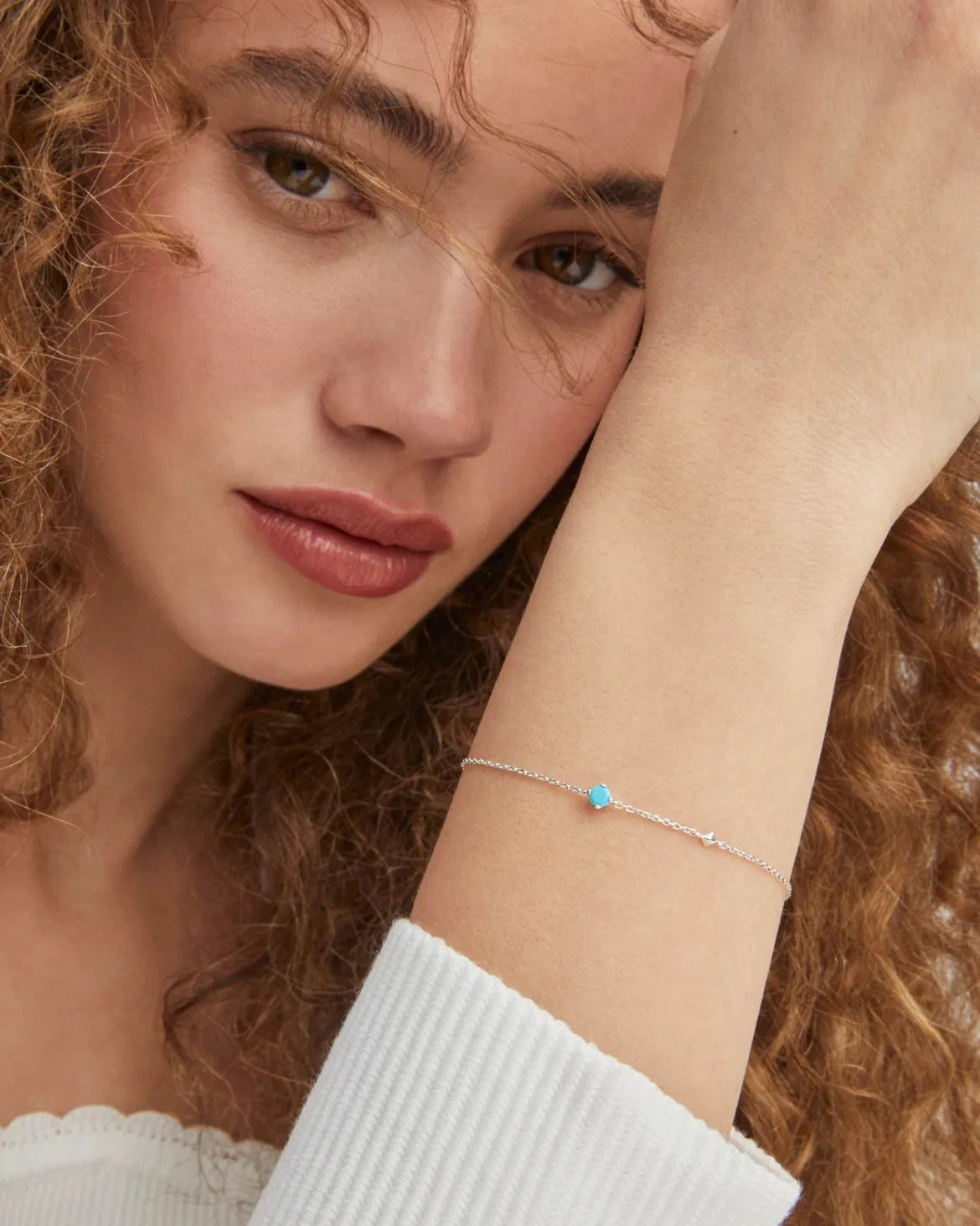 Maisie Sterling Silver December Delicate Chain Bracelet