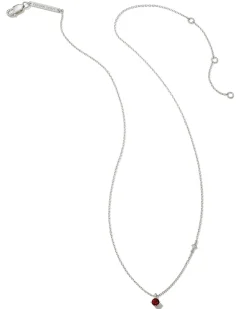 Maisie Sterling Silver January Pendant Necklace