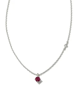 Maisie Sterling Silver July Pendant Necklace