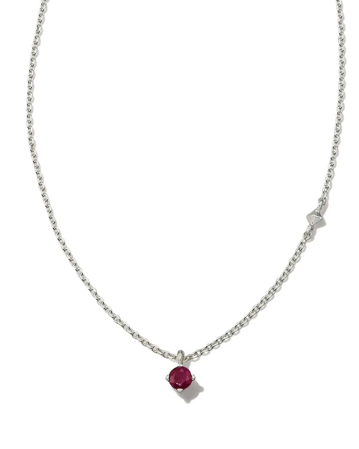 Maisie Sterling Silver July Pendant Necklace