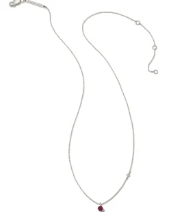 Maisie Sterling Silver July Pendant Necklace